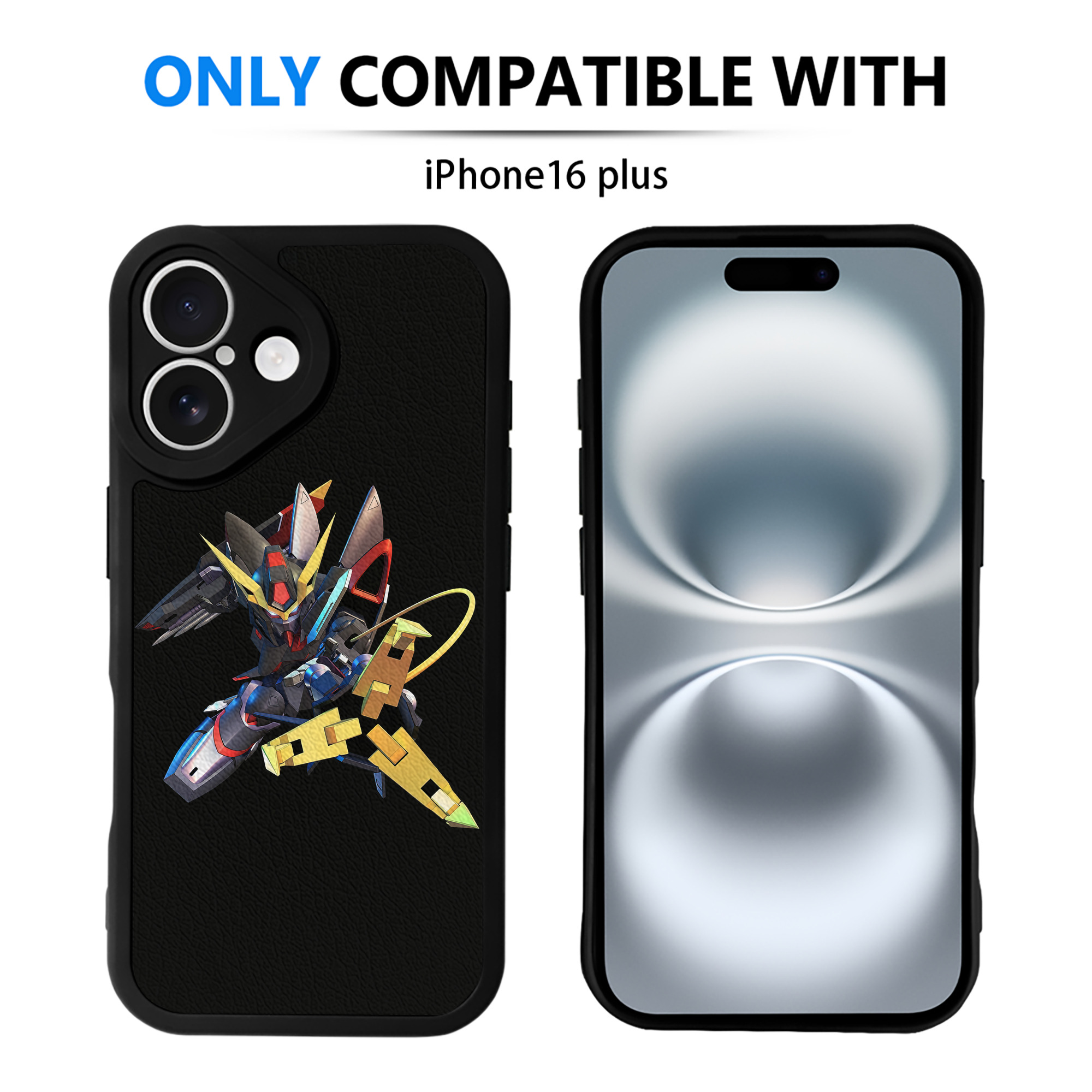（画像用） 機動戦士ガンダム Mobile Suit Gundam 【iPhone 16シリーズ対応】シリコンスマホケース（レザー調） 材質：シリコン